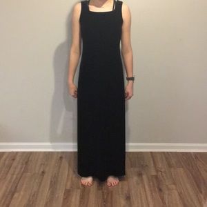 Black velvet dress